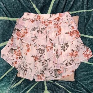 DREW Floral Layered Women's Skirt